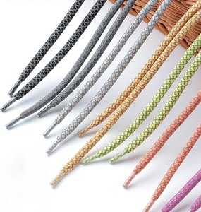 Silver 100% Polyester Reflective Grid <b>Rope</b> <b>Lacing</b> Colorful Starry Sky Shoe Garment Waist Strap for Bags & Home Textiles Use - Product Image 3