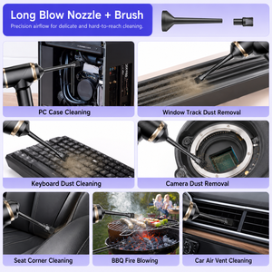 <b>Portable</b> Brushless Car <b>Vacuum</b> Cleaner 15KPa Cordless Handheld <b>Vacuum</b> with Dual Suction Modes USB Rechargeable for Car Home OEM M - Product Image 3