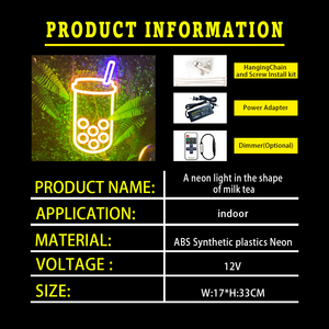 LED Neon <b>Light</b>, multi-color <b>wall</b> decor, <b>plug</b> powered, static display, ideal for bar decoration. - Product Image 6