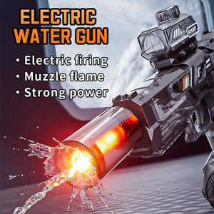 लड़कों की लाइट-अप साइलेंसर स्वचालित शक्तिशाली स्क्वीट बंदूक खिलौने वयस्कों/बच्चों के लिए छोटे आकार के विद्युत निरंतर शूटिंग पानी की बंदूकें - Product Image 4