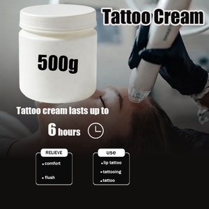 Crema per Tatuaggi Best Seller 10g 30g 500g, Protezione della Pelle per <span class=keywords><strong>Tatuatori</strong></span>, PMU, Microblading, Cura Post-Tatuaggio per Sopracciglia e Labbra - Product Image 1