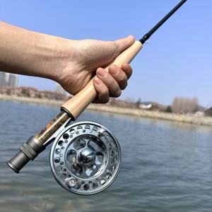 Pêche en plein air 9FT 5wt 6wt 4 setion <span class=keywords><strong>canne</strong></span> à mouche en carbone et moulinet combo voyage <span class=keywords><strong>canne</strong></span> à pêche à la <span class=keywords><strong>truite</strong></span> <span class=keywords><strong>canne</strong></span> à pêche à la mouche - Product Image 4