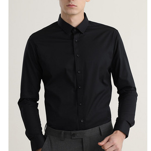 <span class=keywords><strong>Chemise</strong></span> habillée à manches longues pour hommes, <span class=keywords><strong>costume</strong></span> d'affaires à coupe ajustée et extensible pour fournitures de bureau ODM - Product Image 4