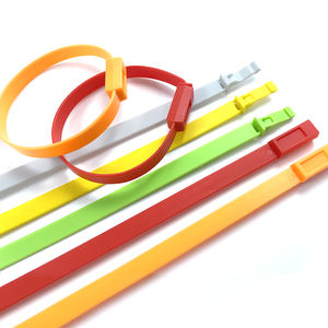 Precinto de Seguridad de Plástico para <span class=keywords><strong>Ropa</strong></span> con Logotipo, Número de Serie, Precintos de Seguridad Desechables de Plástico - Product Image 4