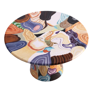 Échantillon Gratuit - <span class=keywords><strong>Table</strong></span> <span class=keywords><strong>de</strong></span> Salle à Manger Moderne Ronde en MDF, Style Formel Nordique Européen Chinois, <span class=keywords><strong>4</strong></span> Places, pour la Maison - Product Image 4