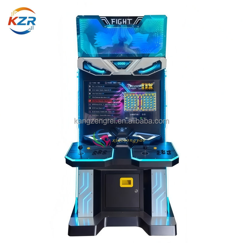 Large-scale video game arcade with double-player coin-operated version ...