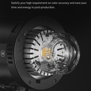 Flash de studio haute vitesse Qt400iii 400W 1/8000s avec synchronisation rapide, système sans fil 2.4G intégré et <span class=keywords><strong>ampoule</strong></span> de modélisation LED 40W - Product Image 6