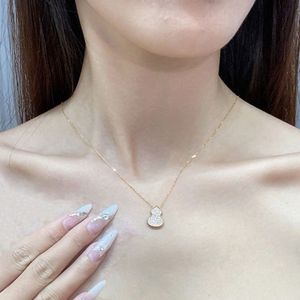 Collana con Ciondolo a Forma di Zucca per Donne, Gioiello Elegante in Stile Orientale alla Moda - Product Image 5
