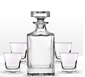 <strong>Whiskey</strong> <strong>Decanter</strong> Set Glass Bottle 2/4/6 Glasses <strong>Crystal</strong> Like Liquor Wine Stopper Party High Quality Glass,glass Morden Luxury - Product Image 6