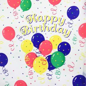 Colorful Balloons Plastic Tablecloth Rectangle 54x108in Happy Birthday Plastic <b>Table</b> <b>Cloths</b> <b>Disposable</b> Party Tablecloth - Product Image 2