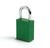 Cadenas de sécurité de haute qualité en alliage d'aluminium antirouille, couleur, antivol, pour porte de bureau, cylindre en laiton massif, clé