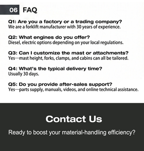 מלגזות דיזל מיני CPCD30 דגם ריינוסרוס 2/2.5/3/3.5 טון, תורן דו/תלת-שלבי, מלגזות שטח קשה במחיר זול - Product Image 6