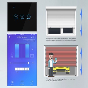 Norme européenne <span class=keywords><strong>pour</strong></span> le commutateur de rideau Tuya Wifi Smart Home prend en charge le commutateur tactile Alexa Google Home 10A Max. Courant 250V Max. - Product Image 4