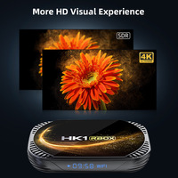 Meilleur lecteur multimédia intelligent 2026 HK1RBOX X4S avec processeur S905X4, 4 Go de RAM, 32 Go de ROM, Android 11, Wi-Fi double bande 2.4G+5G, 4K, télécommande vocale Bluetooth HD