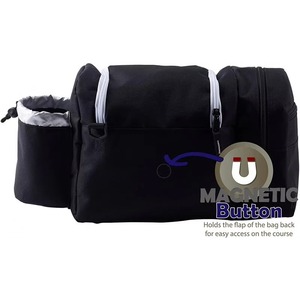 Bolsa de golf de disco con etiqueta BSCI, tipo tote, para frisbee golf, personalizada, con capacidad para 10-14 discos, botella de agua y accesorios. - Product Image 3