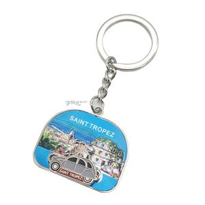 Llavero de Metal con Diseño de <span class=keywords><strong>Casino</strong></span>, Doble Cara, <span class=keywords><strong>Ruleta</strong></span>, Dados de Las Vegas, Recuerdo de Mónaco, Diseños Metálicos Personalizados - Product Image 4