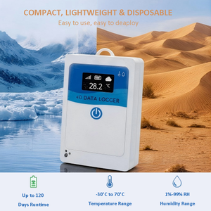 Enregistreur de données de température et d'humidité en temps réel, moniteur d'alarme intelligent pour entrepôt pharmaceutique et laboratoire - Product Image 4