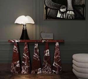 Marbre Rosa Levanto en pierre naturelle de couleur rouge pour plans de travail et comptoirs, résistant à l'eau, idéal pour les hôtels, les salles à manger et les salons - Product Image 4