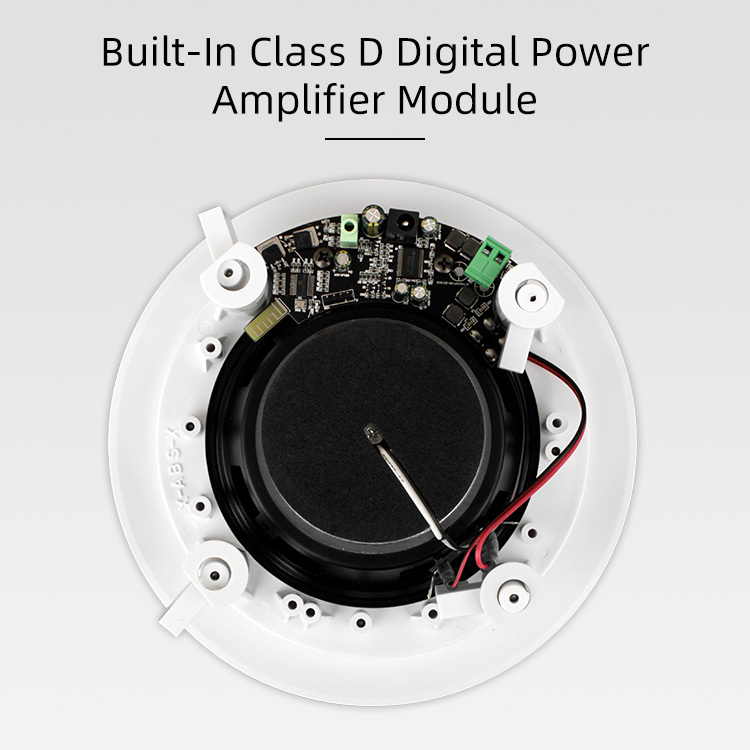 AS2 2 Pcs 20w 30w 40w Bt Ceiling 5.25/6.5/8 Inch Active Coaxial Speaker · image 6