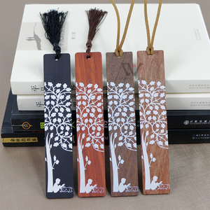 Marcapáginas de madera Natural, grabado láser personalizado, regalo, decoración artesanal - Product Image 2