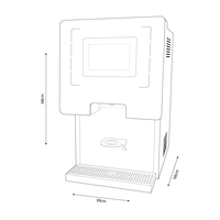 Distributeur d'eau chaude et froide électrique pour usage commercial extérieur, écran tactile, 7 options de comptoir, 6 modes
