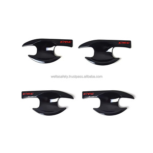 Accessoires extérieurs élégants Welta, aspect carbone, protection anti-rayures pour la poignée de porte, garniture pour Honda Civic 11e génération 2022 - Product Image 2