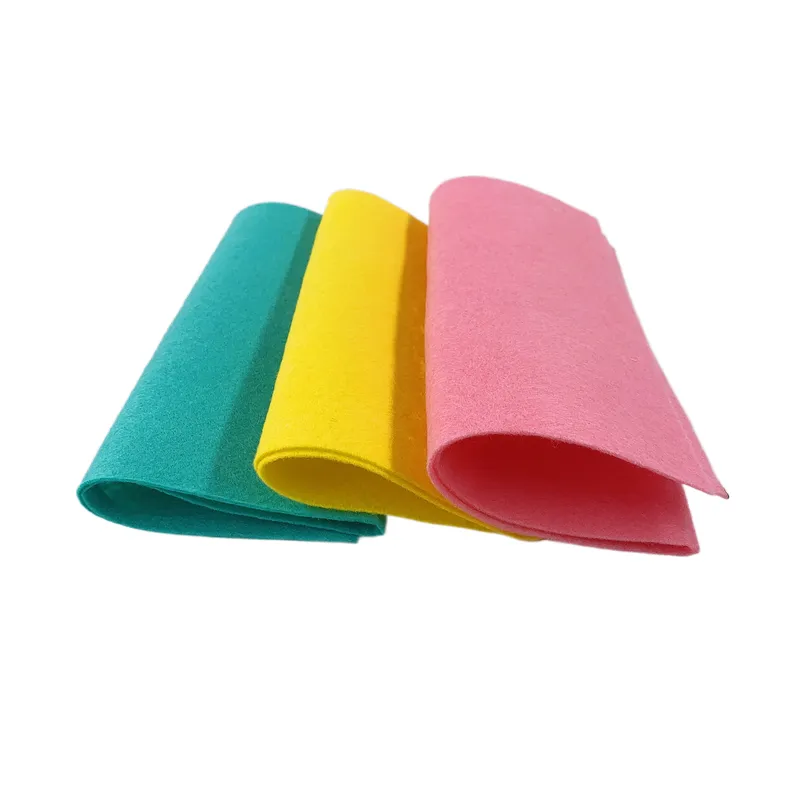 Wholesale viscose polyester Needle punched non-woven felt for craft Nonwoven Cleaning Cloth