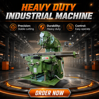 Machine de fraisage horizontale robuste d'occasion, perceuse-fraiseuse multifonction intégrée pour le travail des métaux