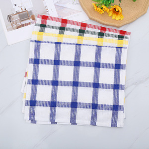 Paño de Cocina de 38x64 cm, de Poliéster y Algodón Teñido, Absorbente, con Patrón de Cuadrícula - Product Image 2