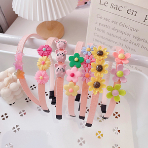 Accesorios para el cabello para niños linda princesa diadema bebé <span class=keywords><strong>flor</strong></span> clip de pelo para niña sombreros antideslizantes - Product Image 3