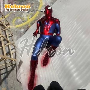 Statue grandeur nature Spiderman, figurine d'action d'extérieur, sculpture anime, décoration publique, décoration artistique pour la maison et le cinéma, Super Man, Mario - Product Image 2