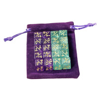 Ensemble de dés de comptage D6 personnalisés de qualité supérieure, 20 pièces, avec un sac en velours personnalisé pour les jeux de dés et de cartes