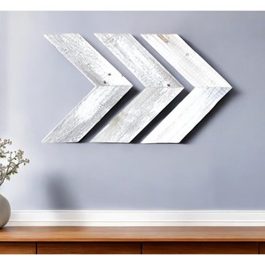 ชุดไม้สีขาวสามมิติงานประติมากรรมแขวนผนังแบบแปลกใหม่ - Product Image 2