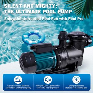 Pompe de piscine ATO 5.5 380V triphasée pour piscine enterrée avec panier filtrant, installation facile, pompe de piscine ATO - Product Image 2