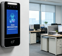 Dispositivo di Rilevamento Presenze F53 Impermeabile con Riconoscimento Facciale Dinamico, WiFi e Serratura Magnetica per Ufficio
