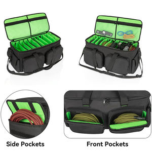 Bolsa de Transporte para Cables de DJ, con Base Acolchada Desmontable, Divisores Ajustables, para Almacenamiento de Accesorios de Cableado Musical, Audio y Visual - Product Image 3