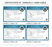 Cable HDMI 2.1 Mindpure 8K, 48 Gbps, Ultra Alta Velocidad, 8K 60 Hz, 4K 120 Hz, HDR Dinámico, EARC, para Consola de Juegos, Laptop, Proyector, HDTV