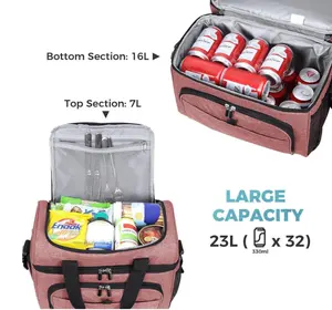 Factory Direct Sale Flat Folding Refrigerated Thermal Cooler Lunch Bag、Lunch Cooler Bags For Men