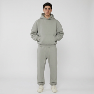 Best Quality Men Fashion Boxy Fit Hoodie Design Oversized Baggy Hoodies With No <b>String</b> Streetwear Heavy Weight Hoodies - Product Image 1