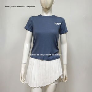 Camiseta Deportiva de Manga Corta Personalizada, Ligera, Transpirable, Flexible y Duradera, Fabricada con Tejido Reciclado, Ajustada, para Yoga - Product Image 1