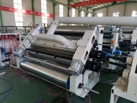 Venta caliente de vapor o forma de calefacción eléctrica 2 capas sin dedos 280 corrugador máquina de una sola cara con junta universal e inversión