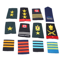 Épaulettes de sécurité Vanguard personnalisées en usine drapeau canadien tissu écologique résine plastique Type