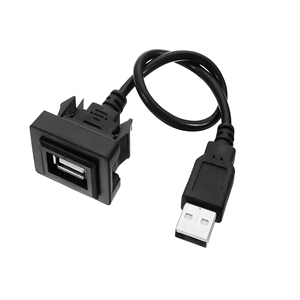 Adaptador de Cable de extensión de Panel de Puerto <span class=keywords><strong>USB</strong></span> de montaje empotrado para tablero de coche para Toyota RAV4 Vios Car - Product Image 3