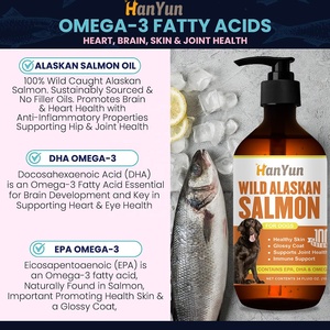 OEM/ODM kustomisasi makanan cair hewan peliharaan suplemen 100% minyak Salmon Liar murni untuk anjing & kucing dengan minyak Salmon, Omega-3,DHA & DHA. - Product Image 2
