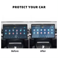 Navigasi mobil Film pelindung layar sentuh pelindung layar kaca antigores untuk segel BYD