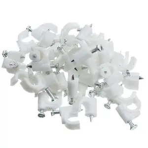 Cavo di plastica clip cavo cavo clip cerchio PE ecologico YS 8mm bianco nero accessori elettrici