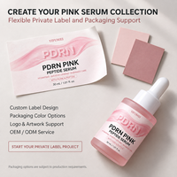 Sérum Visage Coréen OEM Anti-Âge Hydratant Éclatant au Collagène Peptidique Rose, ADN de Saumon PDRN et Vitamine B12