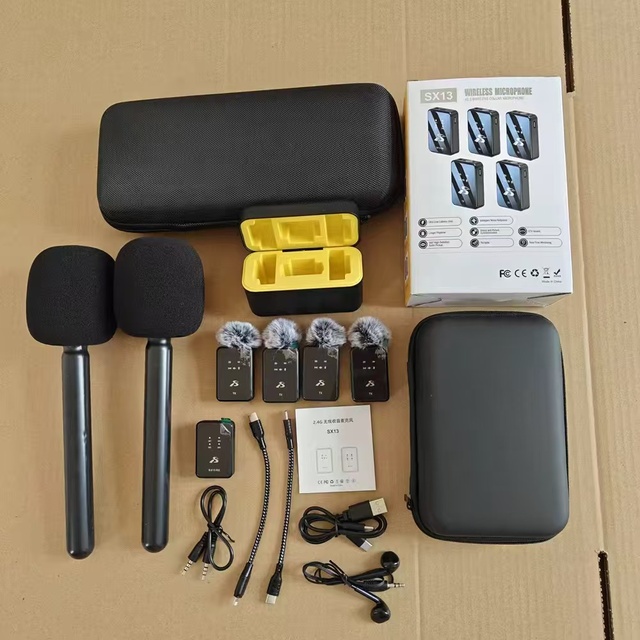 Wireless Omnidirectional Microphone Stand Stick Type C Connector Plastic for Interviews Conferences Smart Phones Studios