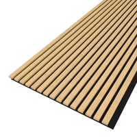 Panel Akustik Veneer Kayu Desain Eropa-Modern, Panel Dinding Berbilah Kedap Suara, Penyerapan Suara Sangat Efektif, Garansi 2 Tahun
