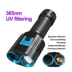 Nuevo modelo 365nm Black Light P50 LED Linterna UV táctica 2 en 1 Tipo <span class=keywords><strong>C</strong></span> Banco de energía recargable por USB <span class=keywords><strong>Ultravioleta</strong></span> IP65 Clasificado - Product Image 2
